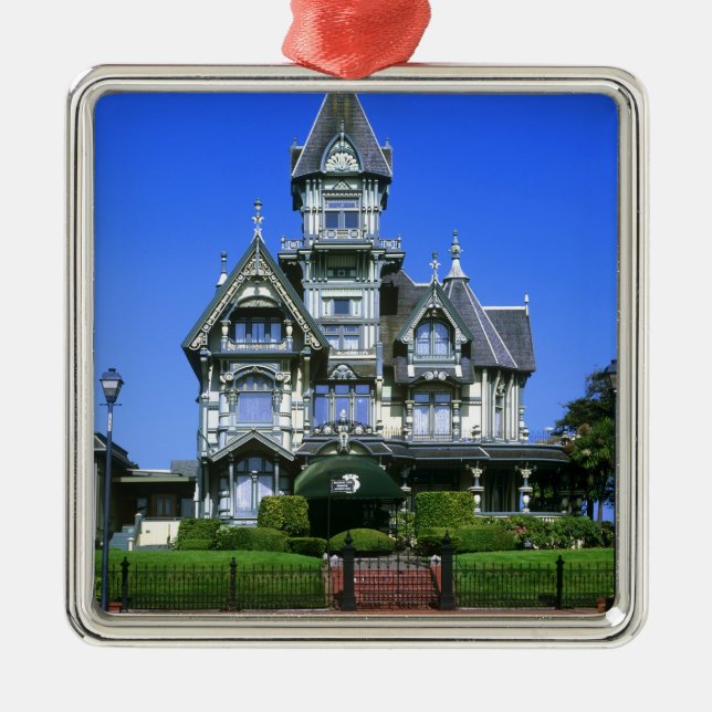 Ornement Carré Argenté The Carson Mansion en Eureka, Californie (Devant)