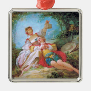 Ornement Carré Argenté The Happy Lovers -  Holiday/
