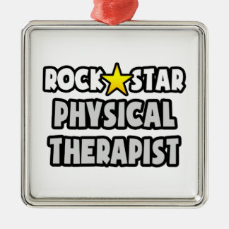 Ornement Carré Argenté Thérapeute physique rock Star