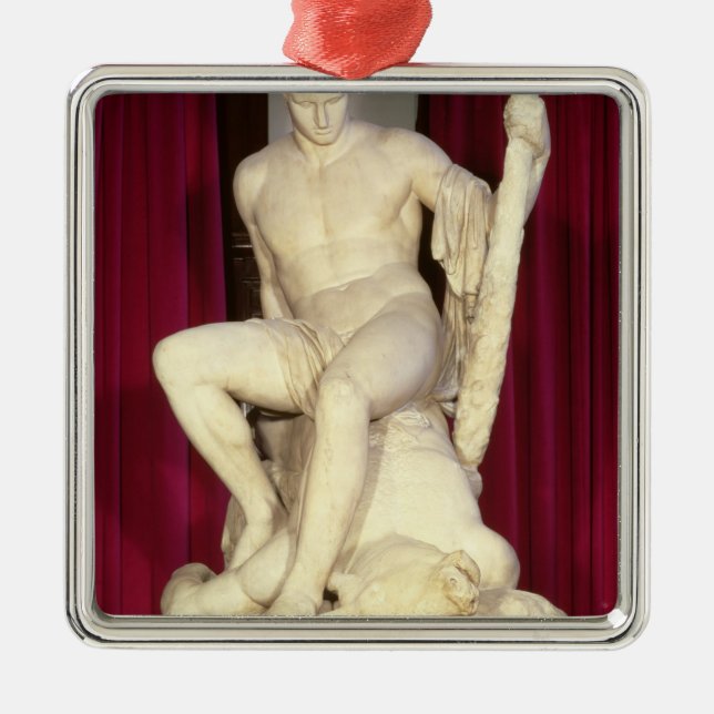 Ornement Carré Argenté Theseus et le Minotaur, 1782 (Devant)