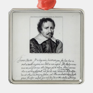Ornement Carré Argenté Thomas Wentworth, ęr comte de Strafford