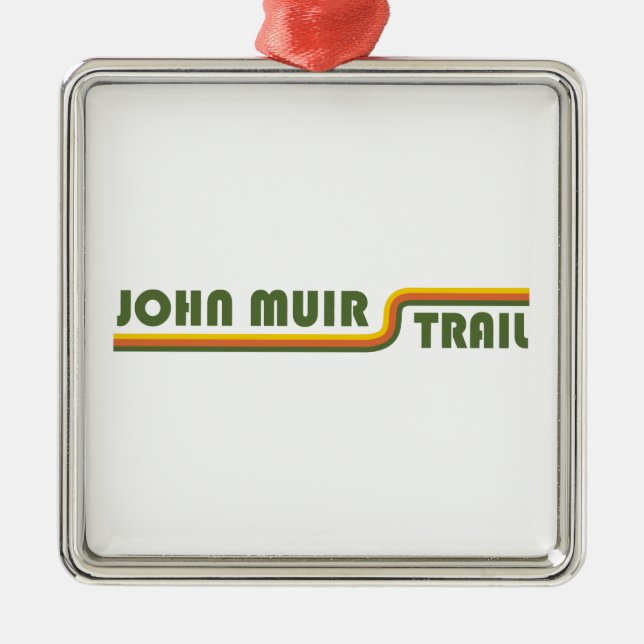 Ornement Carré Argenté Trail John Muir (Devant)