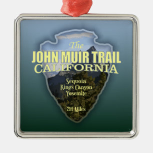 Ornement Carré Argenté Trail John Muir (flèche)