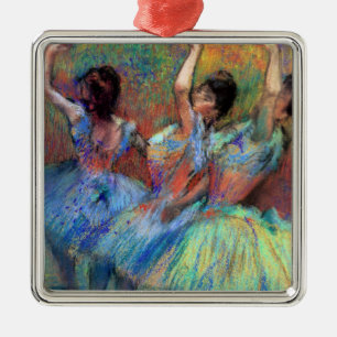 Ornement Carré Argenté Trois danseurs de Degas