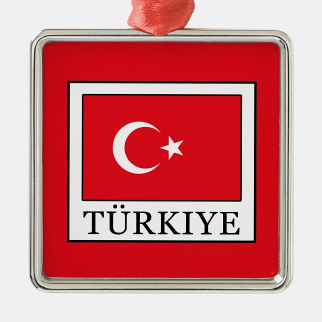 Ornement Carré Argenté Türkiye (Devant)