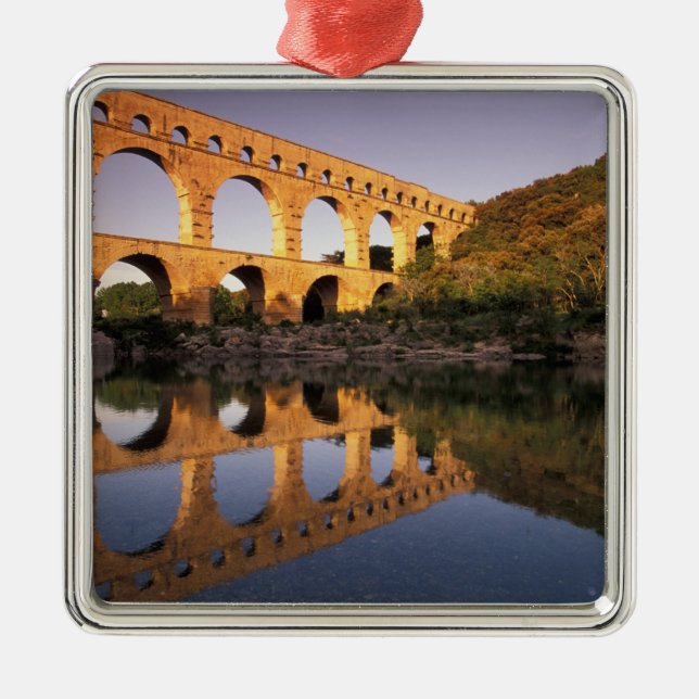 Ornement Carré Argenté UE, France, Provence, Gard, Pont du Gard.2 (Devant)