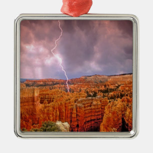 Ornement Carré Argenté USA, Utah, Bryce Canyon National Park.