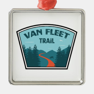 Ornement Carré Argenté Van Fleet Trail Floride