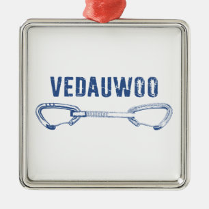 Ornement Carré Argenté Vedauwoo Escalade Quickdraw
