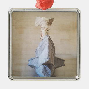 Ornement Carré Argenté Victoire ailée de Samothrace Souvenir