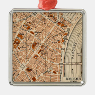 Ornement Carré Argenté Ville de Bordeaux France 