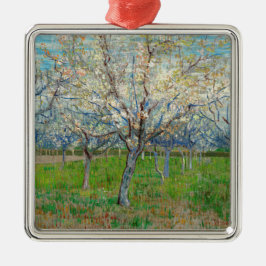 Ornement Carré Argenté Vincent van Gogh - Orchard rose