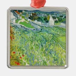 Ornement Carré Argenté Vincent van Gogh - Vignobles à Auvers