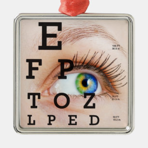 Ornement Carré Argenté Vision / Eye Doctor - SRF