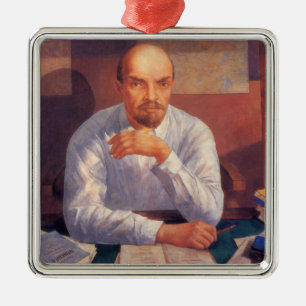 Ornement Carré Argenté Vladimir Lénine (politicien communiste russe)