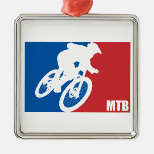 Ornement Carré Argenté VTT étoile