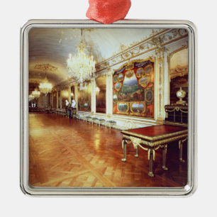 Ornement Carré Argenté Vue du Hall des batailles