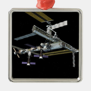 Ornement Carré Argenté Vue générée par ordinateur 19