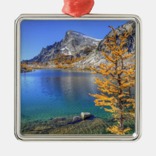 Ornement Carré Argenté WA, zone sauvage Alpine Lakes, Enchantment 4