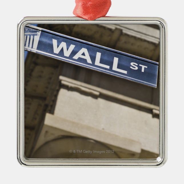 Ornement Carré Argenté Wall Street (Devant)