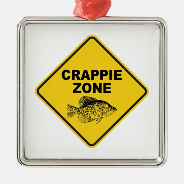 Ornement Carré Argenté Zone Crappie (Devant)
