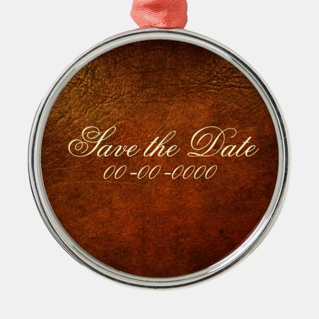 Ornement chic de concepteur de cuir véritable (Devant)