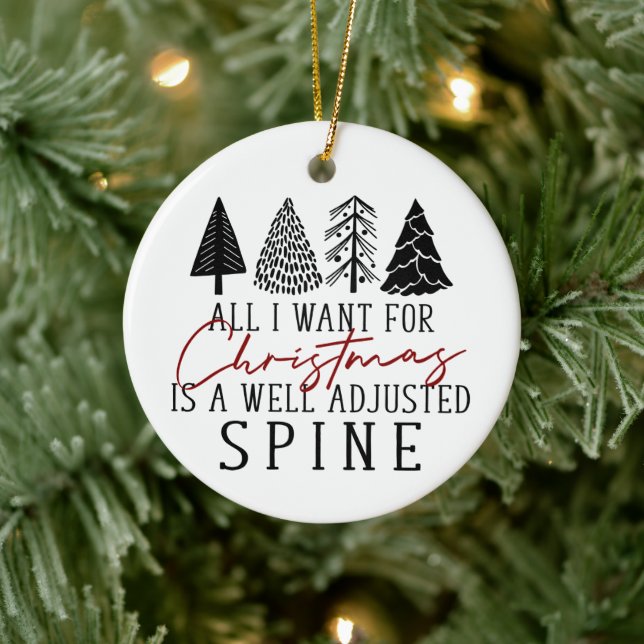 Ornement chiropratique, Noël chiropratique,  (Arbre)