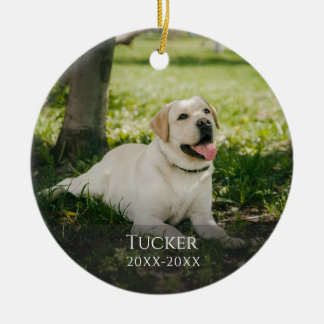 Ornement classique personnalisé Pet Memorial