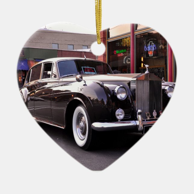 Ornement Cœur En Céramique 1959 classique Rolls Royce (Devant)