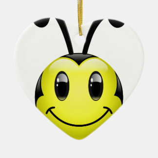 Ornement Cœur En Céramique Abeille de Dudu