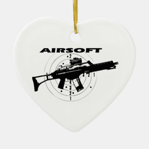 ORNEMENT CŒUR EN CÉRAMIQUE AIRSOFT