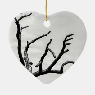 Ornement Cœur En Céramique arbre libre