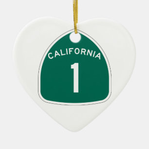 Ornement Cœur En Céramique Californie 1