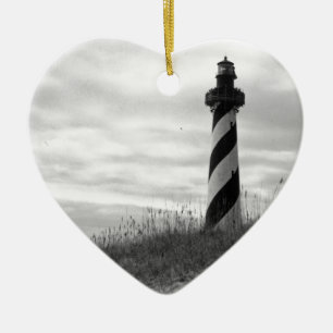 Ornement Cœur En Céramique Cape Hatteras Lighthouse