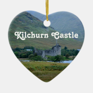 Ornement Cœur En Céramique Château de Kilchurn