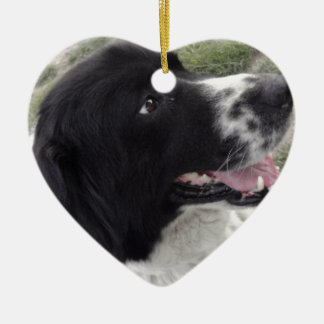 Ornement Cœur En Céramique Chien de berger bulgare de Sara