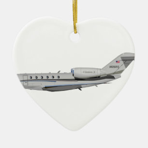 Ornement Cœur En Céramique Citation X 426426 de Cessna 750