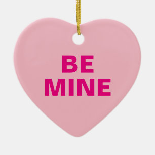 Ornement Cœur En Céramique Coeur de conversation de Saint-Valentin