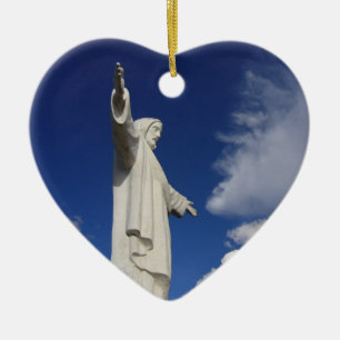 Ornement Cœur En Céramique coeur de cusco jesus