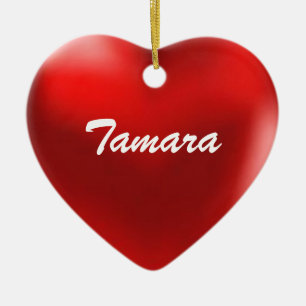Ornement Cœur En Céramique Coeur d'ornement de Tamara