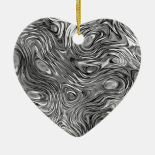Ornement Cœur En Céramique Coeur ornementaire imprimé