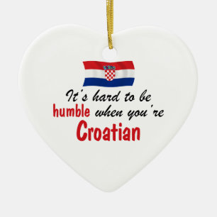 Ornement Cœur En Céramique Croate humble
