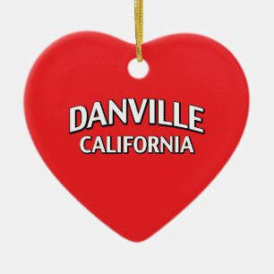 Ornement Cœur En Céramique Danville Californie