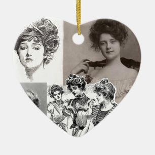 Ornement Cœur En Céramique filles gibson
