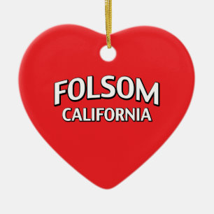 Ornement Cœur En Céramique Folsom la Californie