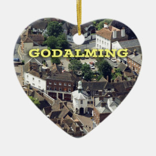 Ornement Cœur En Céramique Godaling Surrey Angleterre