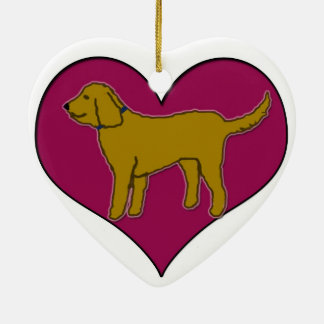 Ornement Cœur En Céramique Griffonnage à mon coeur