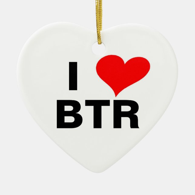 Ornement Cœur En Céramique heart_clip_art_01, I, RTP (Devant)