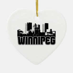 Ornement Cœur En Céramique Horizon de Winnipeg