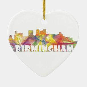 ORNEMENT CŒUR EN CÉRAMIQUE HORIZON MCLR2 DE BIRMINGHAM ALABAMA
